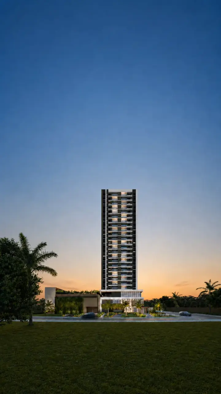 Fachada do empreendimento Vértice