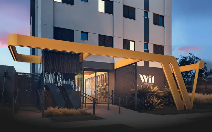 Fachada do empreendimento Wit